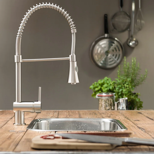 Appell Pull Out Single Lever Monobloc Tap with Swivel