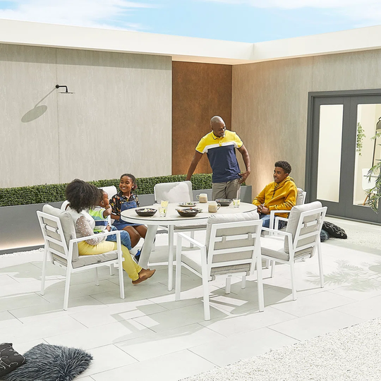 Gaspah 6 Seater Dining Set with Cushions