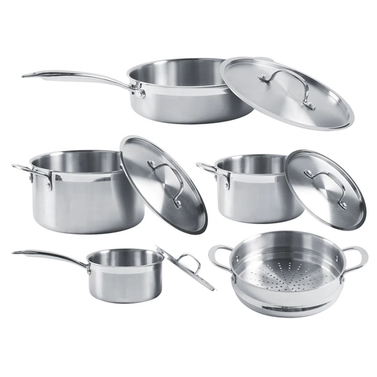 Kassidy 5 Piece Stainless Steel Non Stick Cookware Set