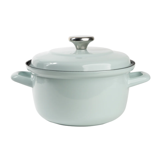 Muurla Vappu enamel casserole 5.4 L Green