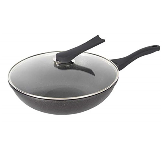Belfry Kitchen Cabrillo 41Cm Non-Stick Aluminium Wok with Lid
