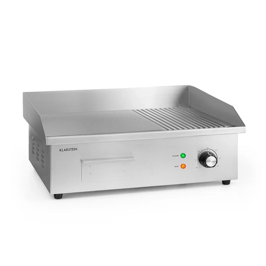Klarstein 49.5cm W x 30.5cm D Portable Single Burner Countertop Electric Grill