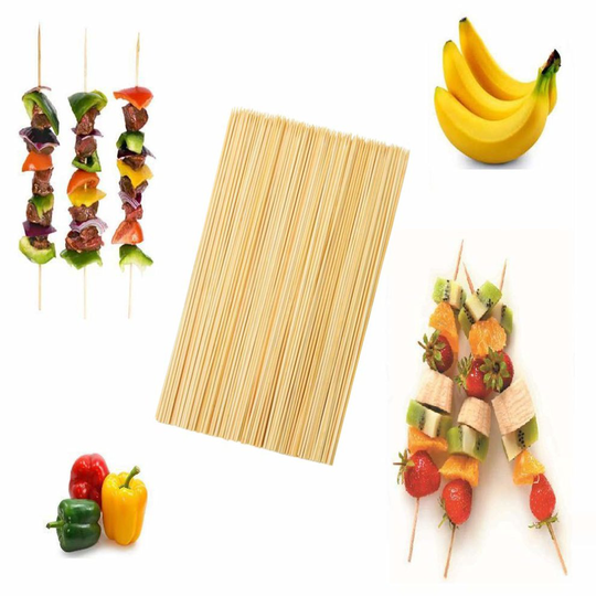 150 Bamboo BBQ Skewers 30cm Kebab Skewer Meat Cooking Grill Barbeque