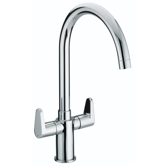 Quest Twin Lever Monobloc Tap