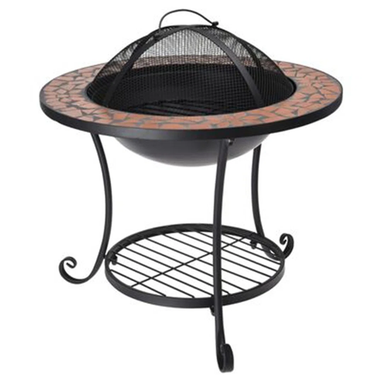 Layan 44Cm H x 58Cm W Steel Wood Burning Outdoor Fire Pit