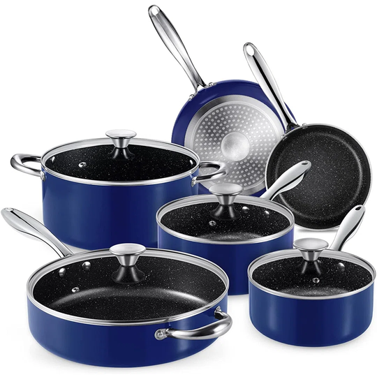 Belfry Kitchen Waldo 6 Pieces Aluminium Non Stick Cookware Set