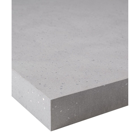 (1500 x 600mm, No Cut) Grey Sparkle Square Edge Laminate Kitchen Worktop 40mm