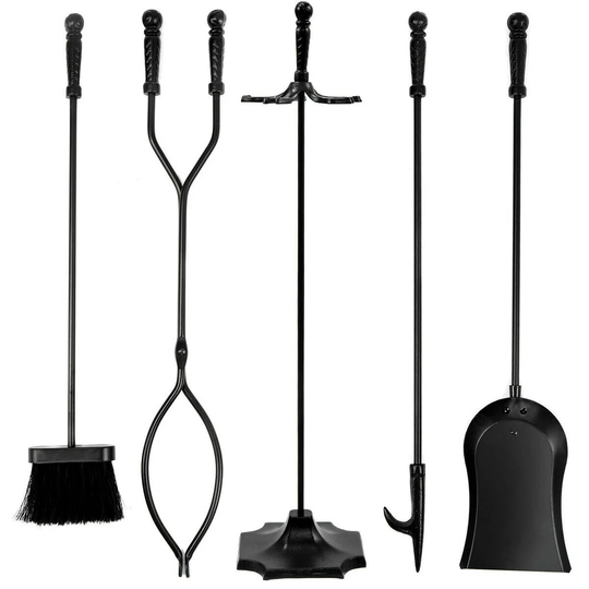 Genesee 5 Piece Iron Fireplace Tool Set