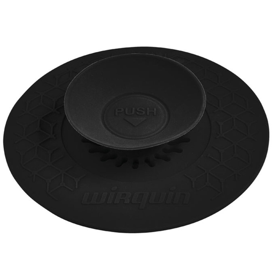 (Black) 4 Colours Universal 2in1 Kitchen Sink Plug/Filter 110mm Stick Function Easy Use