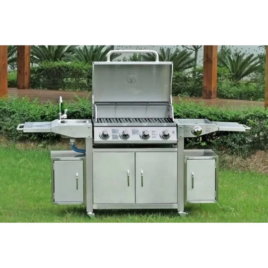 Marisela Portable Electric Barbecue with Sink and Faucet