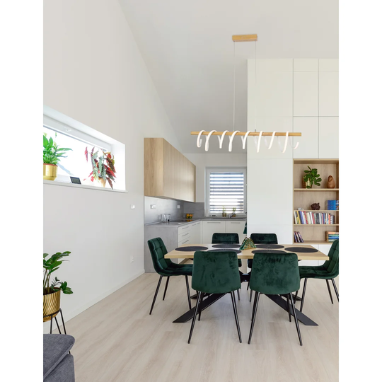 Langford 1-Light Kitchen Island Geometric LED Pendant