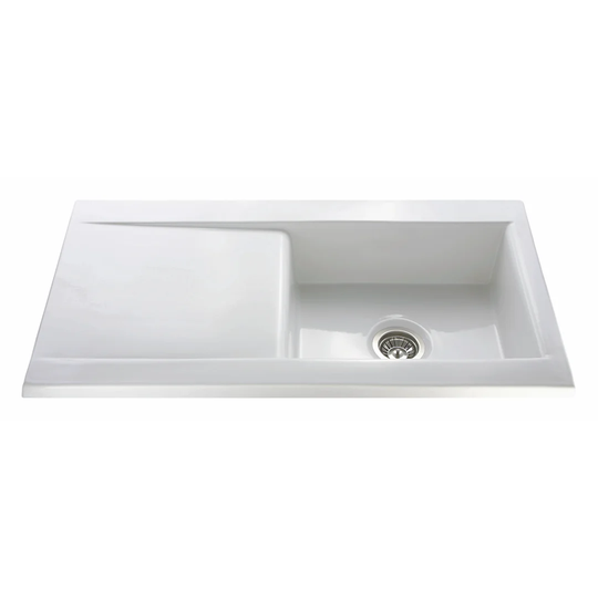101cm x 51cm Single Bowl Inset Kitchen Sink