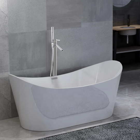 Artemi 1665 mm x 800 mm Straight Double Slipper Bathtub