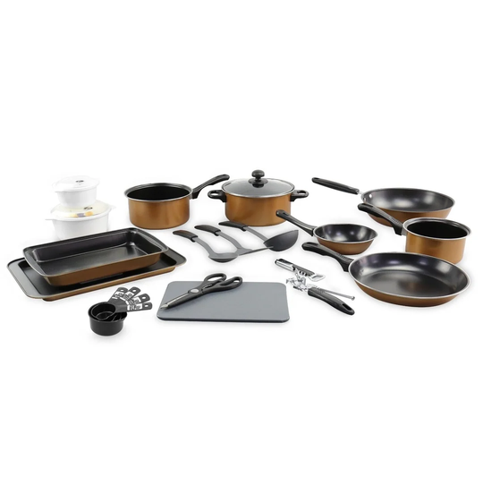 Symple Stuff 21 Piece Carbon Steel Non-Stick Cookware Set