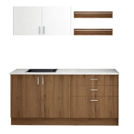 Annily 140Cm H x 180Cm W x 50Cm D Kitchen Cabinet