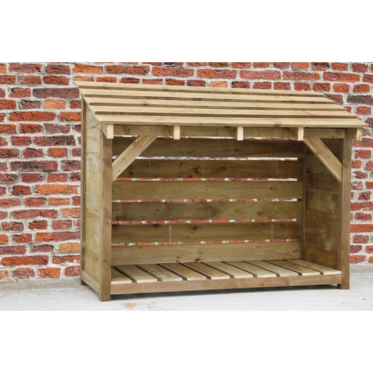 Premium Large 5.7Ft. x 2.2Ft. Wood Log Store