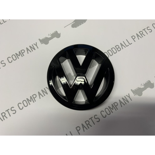 VW Golf MK5 Front Grill Badge Gloss Black 125mm Replacement Badge