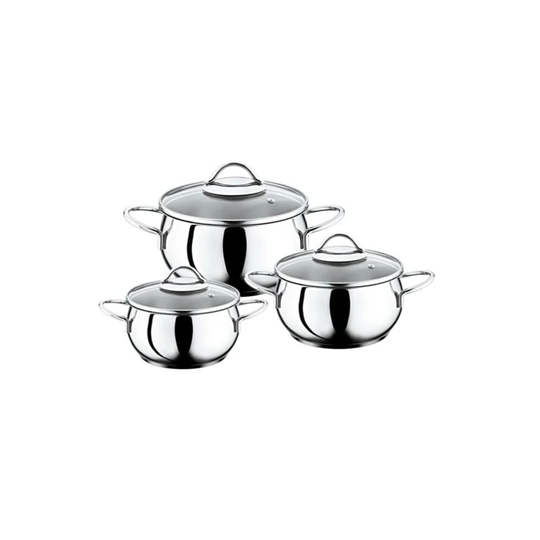 Elora Series 6-Piece Stainless Steel Mini Cookware Set