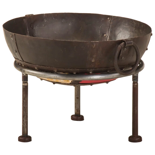 Bulle 30Cm H x 40Cm W Iron Wood Burning Outdoor Fire Pit