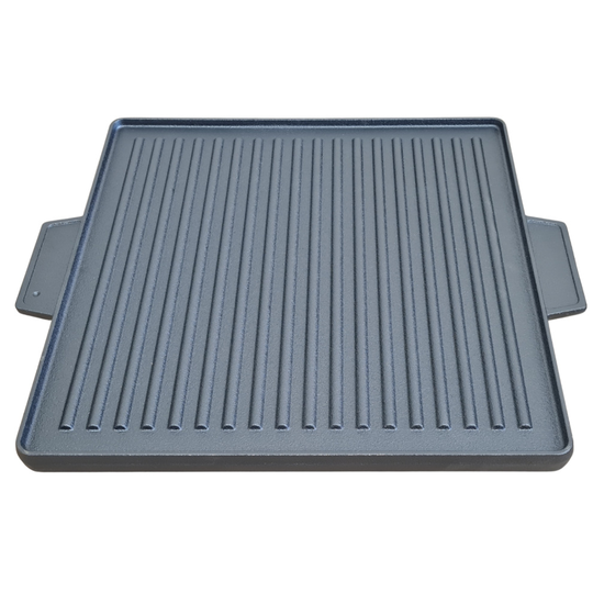 Griddle Plate Cast Iron Reversible BBQ Skillet Grill Double Sided