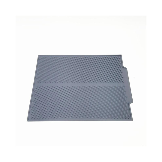 (Grey, Large) Scandinavian style heat resistant silicone dish drying mat
