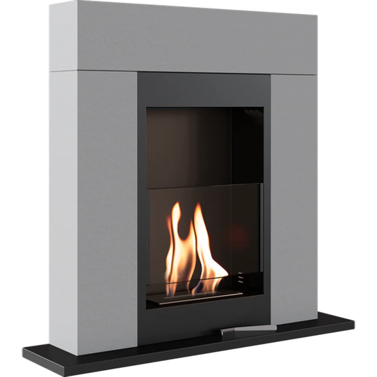 Free Standing Ethanol Fireplace Whiskey with Glazing