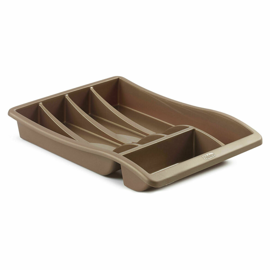 (Cutlery Tray) ROSE GOLD KITCHEN SINK PLASTIC CUTLERY DISH TRAY