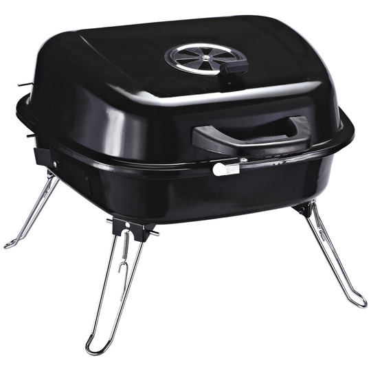 Outsunny outdoor removable small size charcoal iron grill top thermal