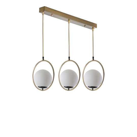 Delsur 3-Light Kitchen Island Globe Pendant