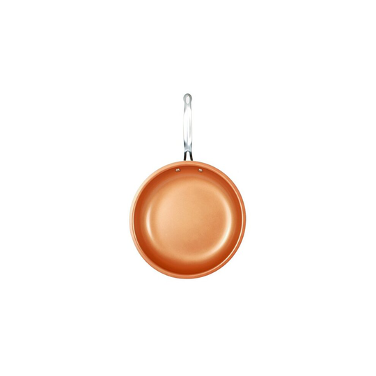 Masterpan Non-Stick Frying Pan 30cm, Ceramic Coating, PTFE Free, Healthy Cooking, Copper Look, Oven & Dishwasher Safe