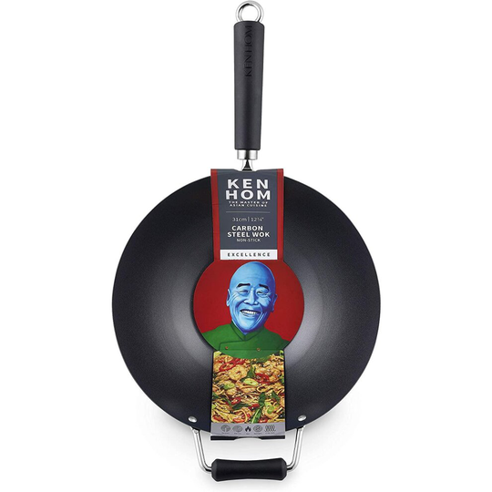 Ken Hom Excellence Non Stick Carbon Steel Wok 31cm [KH431001]