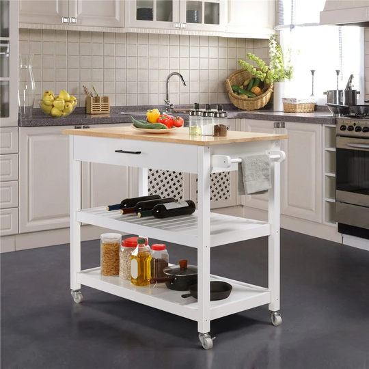 Raggs 102 Cm Kitchen Trolley and Locking Wheels