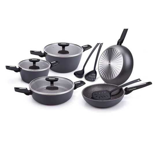 Eris 11 Piece Aluminium Non Stick Cookware Set