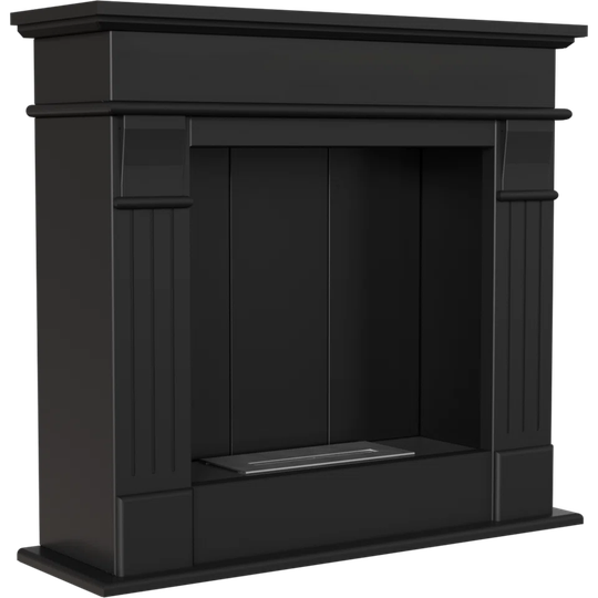 Free Standing Ethanol Fireplace August Black, Self-Assembly