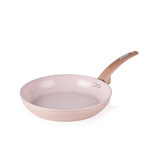 Tower Frying Pan, Cerastone, Forged Aluminium with Easy Clean Non-Stick Ceramic Coating, Rose Pink, 28 cm