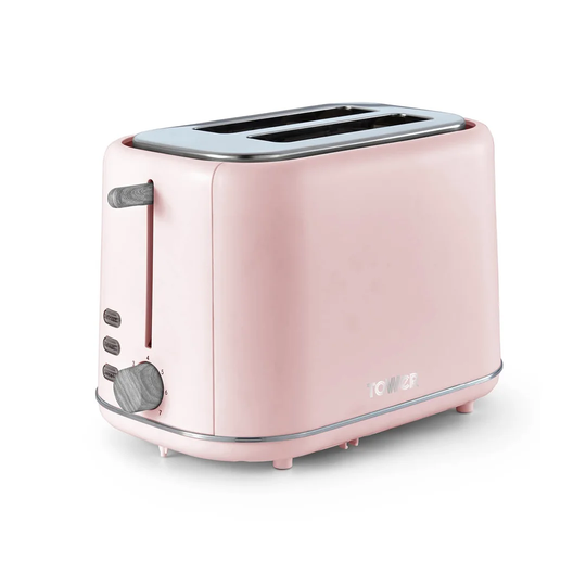 Tower Scandi T20027GRN 2 Slice Toaster with Adjustable Browning Control