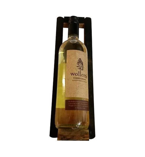 Hoxton 1 Bottle Solid Wood Tabletop Wine Bottle Rack in Beige