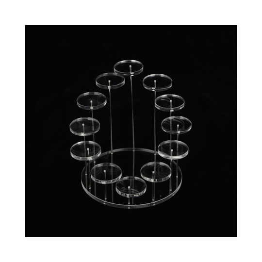 (Transparent ) Mini Round Acrylic Cake Display Rack Cupcake Stand