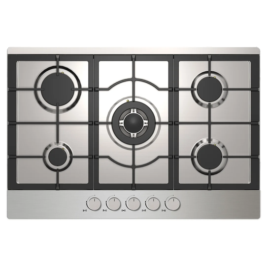 75cm 5 Zone Gas Hob Stainless Steel