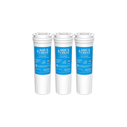 3X AQUACREST 836848 Fridge Water Filter, Compatible with Fisher & Paykel 836848, 836860, E404BRXFDU, E522BRXFDU, PS2067635, Amana/Maytag/Admiral
