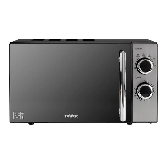 Tower T24015 800W 20L Microwave with 5 Power Levels and a 30 Minute Timer
