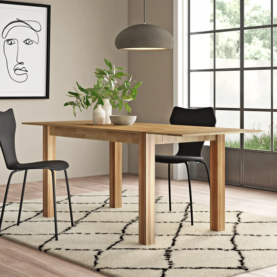 Venezia Extendable Solid Oak Dining Table