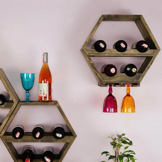 Belles 5 Bottle Wall Mounted Wine Rack