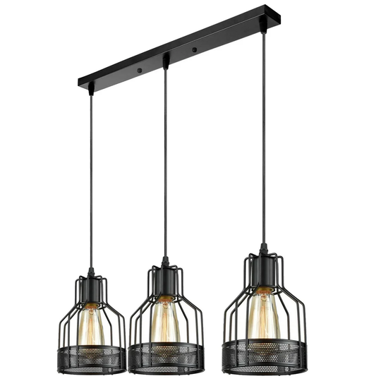 Bushong 3-Light Kitchen Island Geometric Pendant