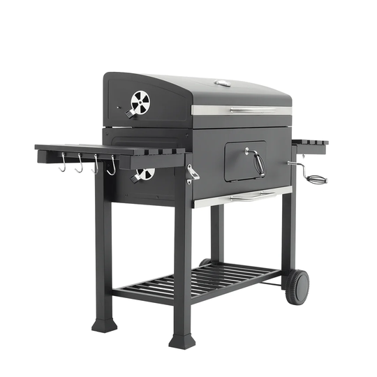 Dakota Fields 160cm Barrel Charcoal BBQ