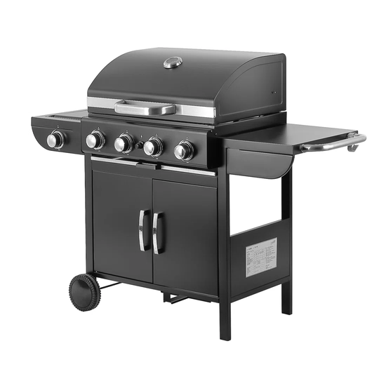Mabel 5 - Burner Free Standing Liquid Propane 30000 BTU Gas Grill with Side Burne