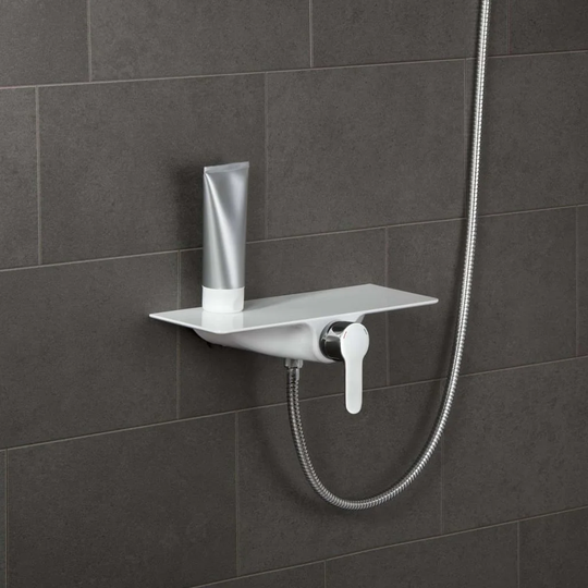 Schütte Shower Mixer with Shelf Waterway