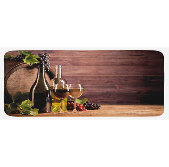 Atticus Wine Rustic Viticulture Concept Kitchen Mat