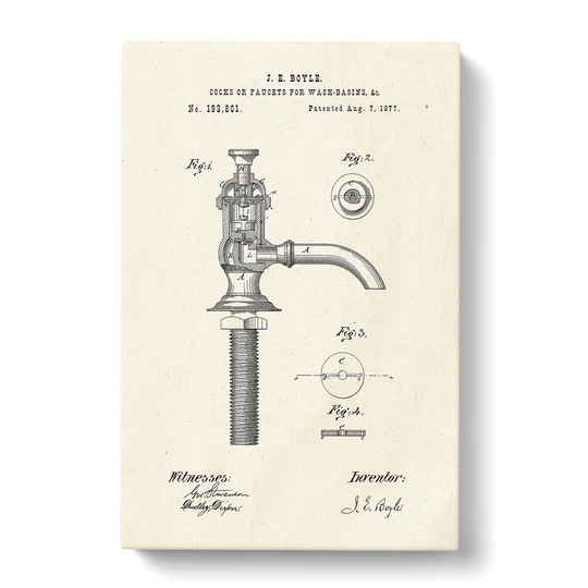 Water Faucet Tap Patent