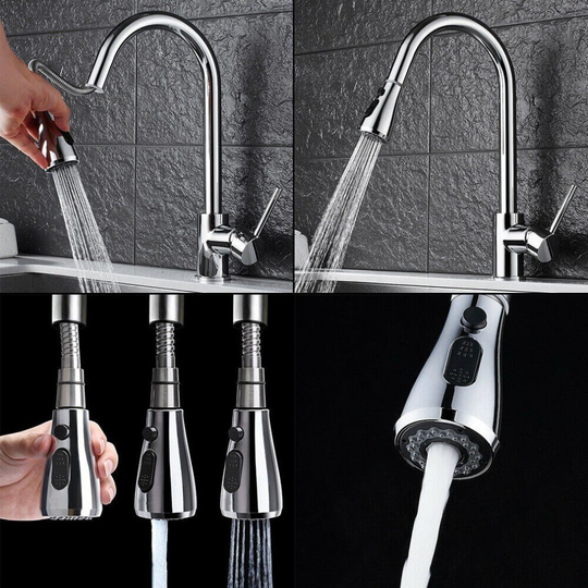 85x45mm Spray Head Replace Universal Kitchen Sink Faucet Basin Mixer Tap Silver Pull Out Mixer Tap Sink Shower Head